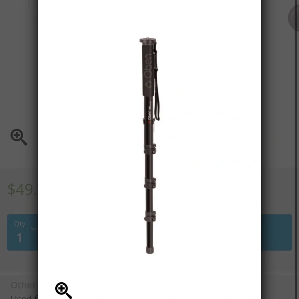 NIB Oben Aluminum Monopod ACM-2400